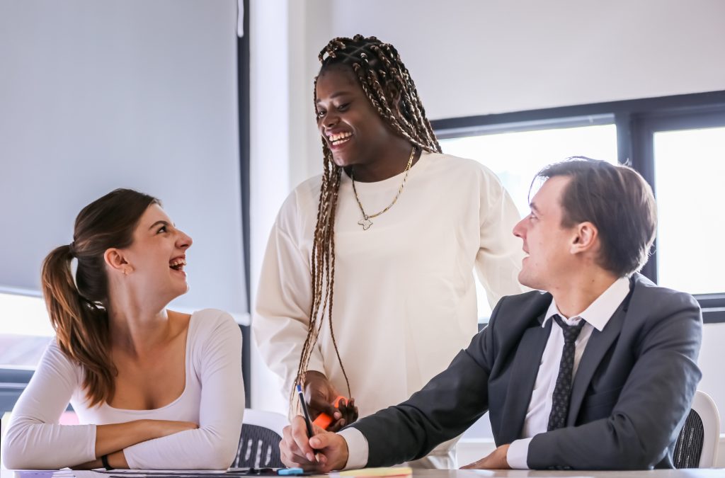 Three solicitors discussing putting a pet in your Will